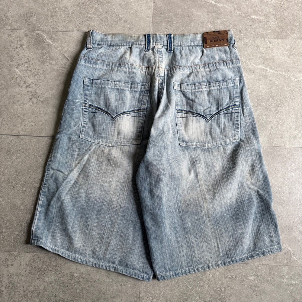 Y2K Koman Jeans Baggy Denim Shorts